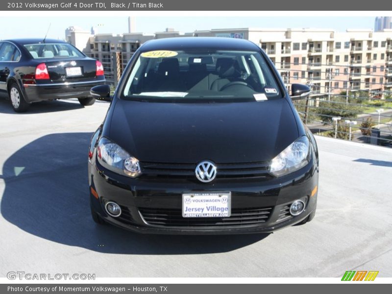 Black / Titan Black 2012 Volkswagen Golf 4 Door TDI