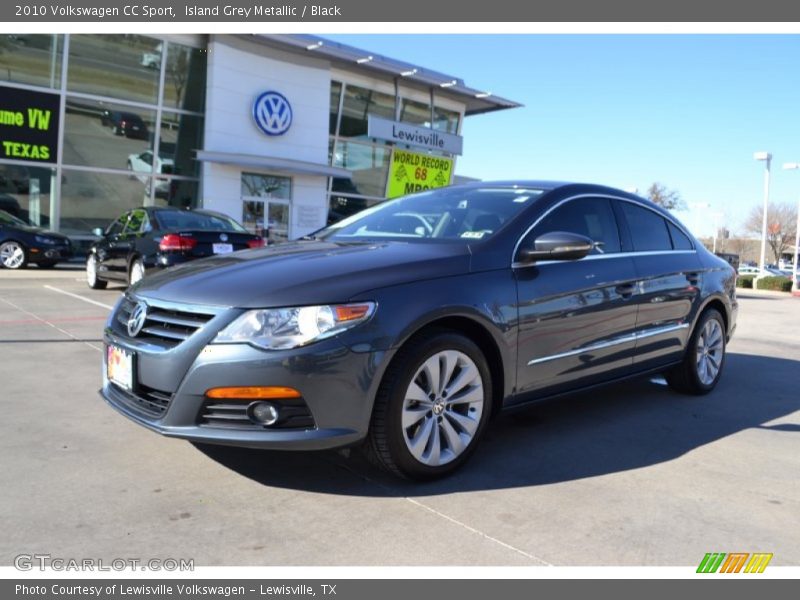 Island Grey Metallic / Black 2010 Volkswagen CC Sport
