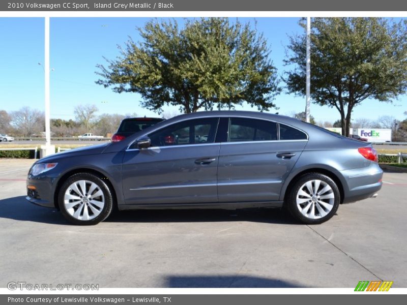Island Grey Metallic / Black 2010 Volkswagen CC Sport