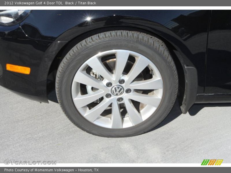 Black / Titan Black 2012 Volkswagen Golf 4 Door TDI