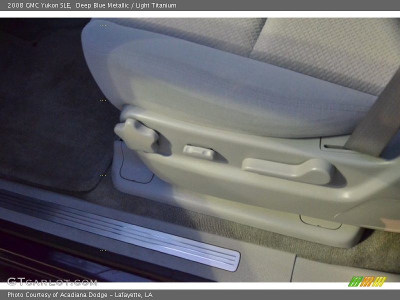 Deep Blue Metallic / Light Titanium 2008 GMC Yukon SLE