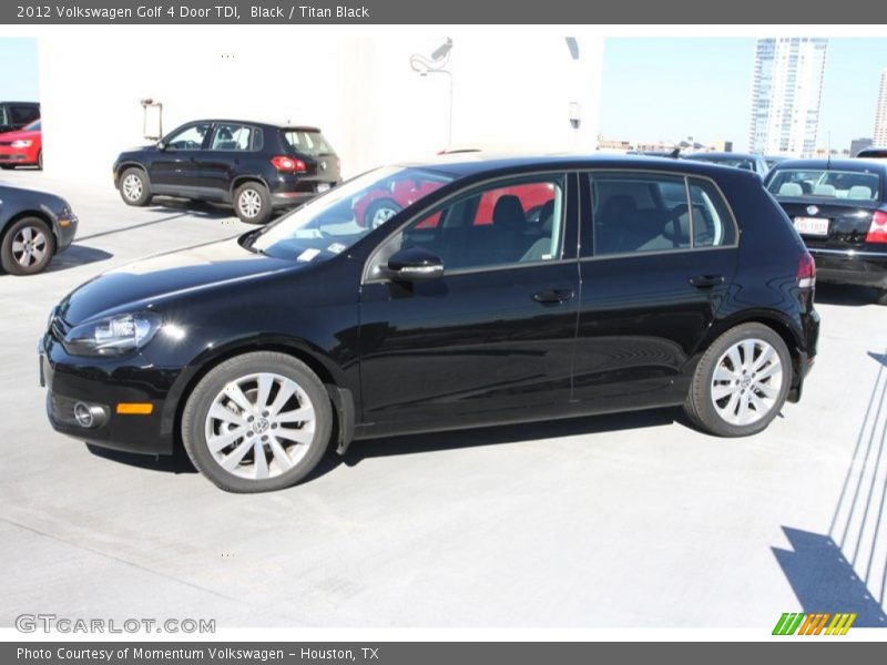 Black / Titan Black 2012 Volkswagen Golf 4 Door TDI