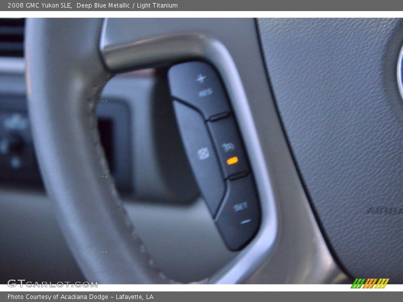 Deep Blue Metallic / Light Titanium 2008 GMC Yukon SLE