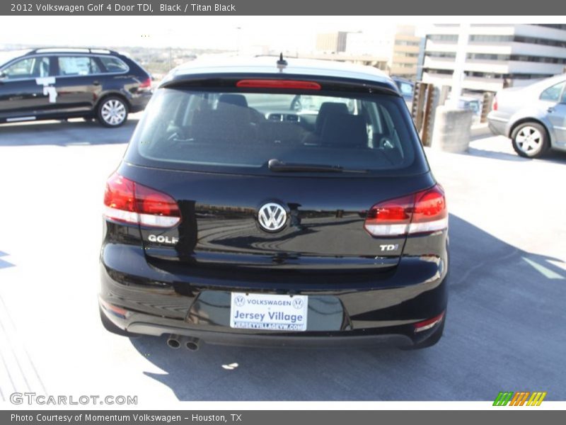 Black / Titan Black 2012 Volkswagen Golf 4 Door TDI