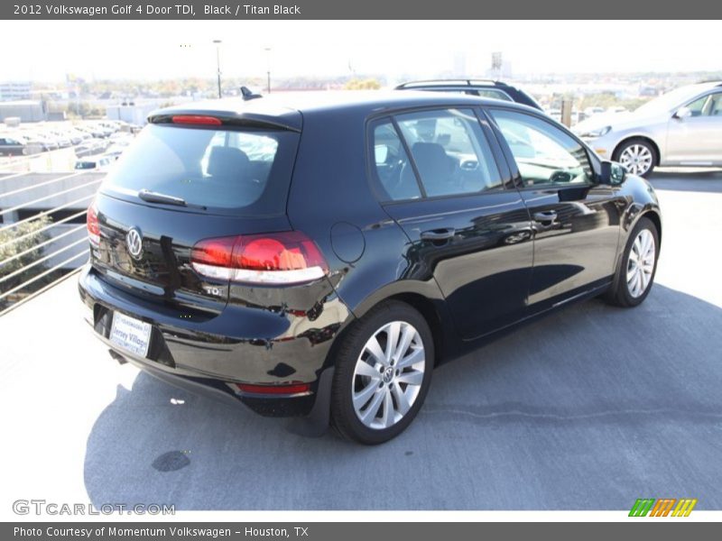 Black / Titan Black 2012 Volkswagen Golf 4 Door TDI
