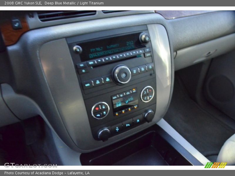 Deep Blue Metallic / Light Titanium 2008 GMC Yukon SLE