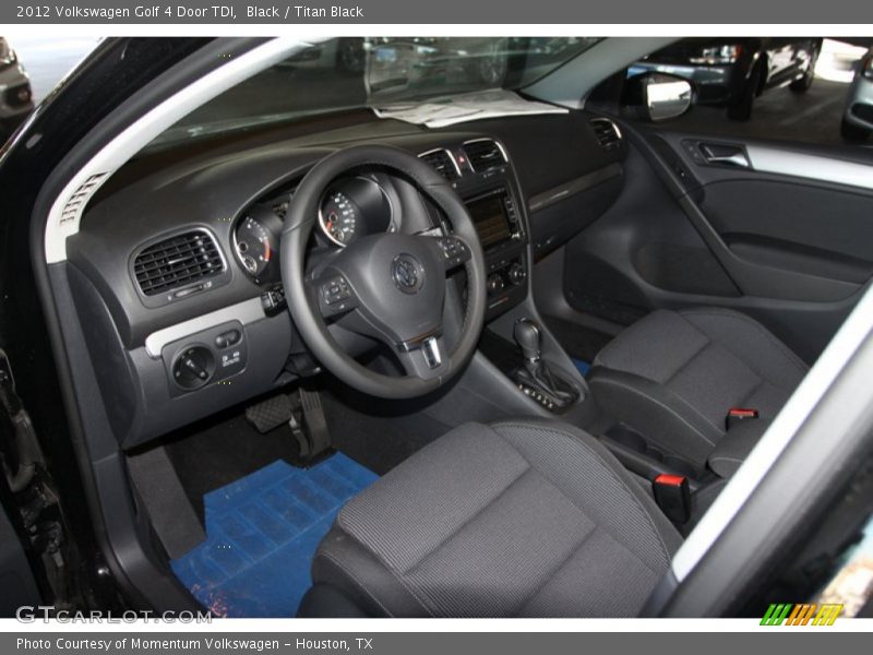 Black / Titan Black 2012 Volkswagen Golf 4 Door TDI