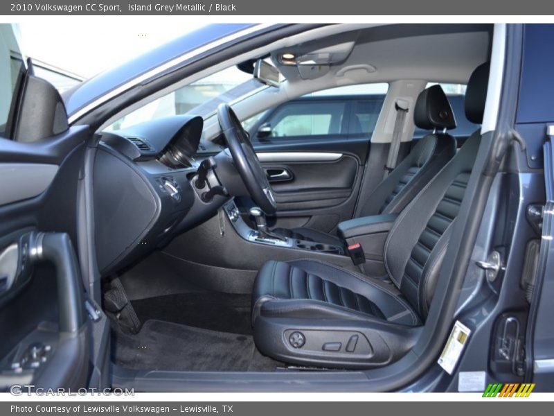 Island Grey Metallic / Black 2010 Volkswagen CC Sport