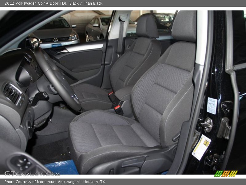 Black / Titan Black 2012 Volkswagen Golf 4 Door TDI