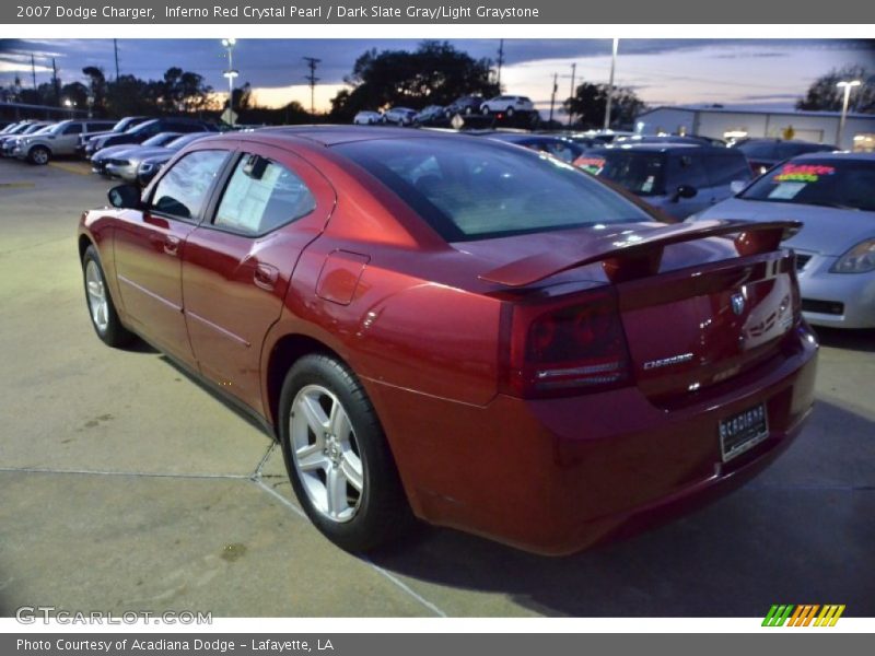 Inferno Red Crystal Pearl / Dark Slate Gray/Light Graystone 2007 Dodge Charger