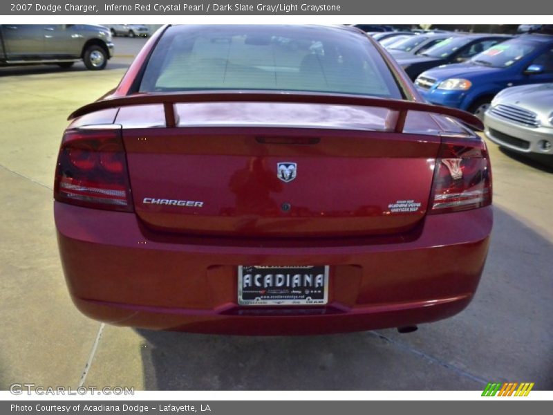 Inferno Red Crystal Pearl / Dark Slate Gray/Light Graystone 2007 Dodge Charger