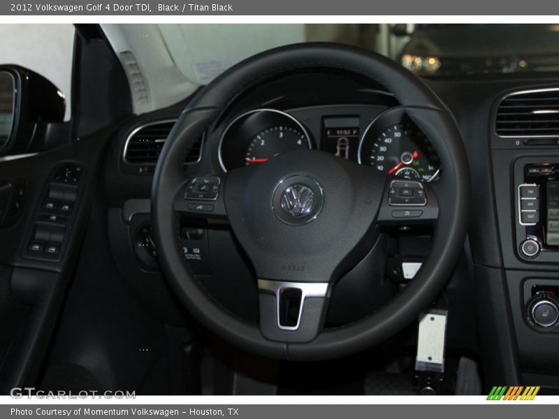 Black / Titan Black 2012 Volkswagen Golf 4 Door TDI