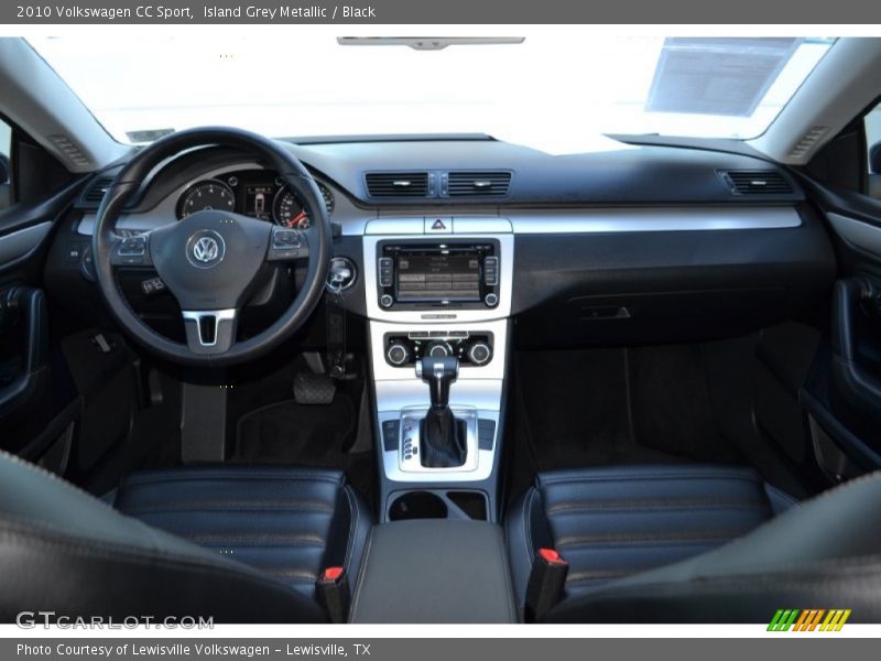Island Grey Metallic / Black 2010 Volkswagen CC Sport