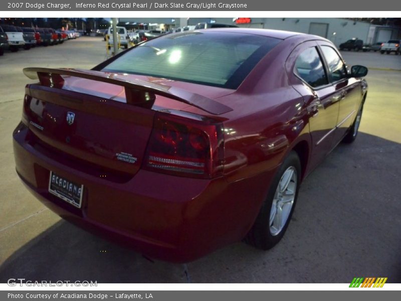 Inferno Red Crystal Pearl / Dark Slate Gray/Light Graystone 2007 Dodge Charger