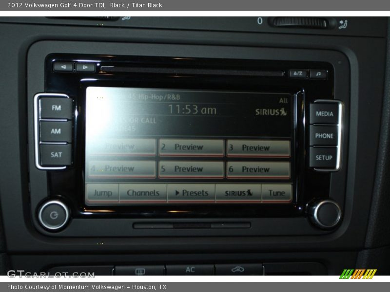 Black / Titan Black 2012 Volkswagen Golf 4 Door TDI