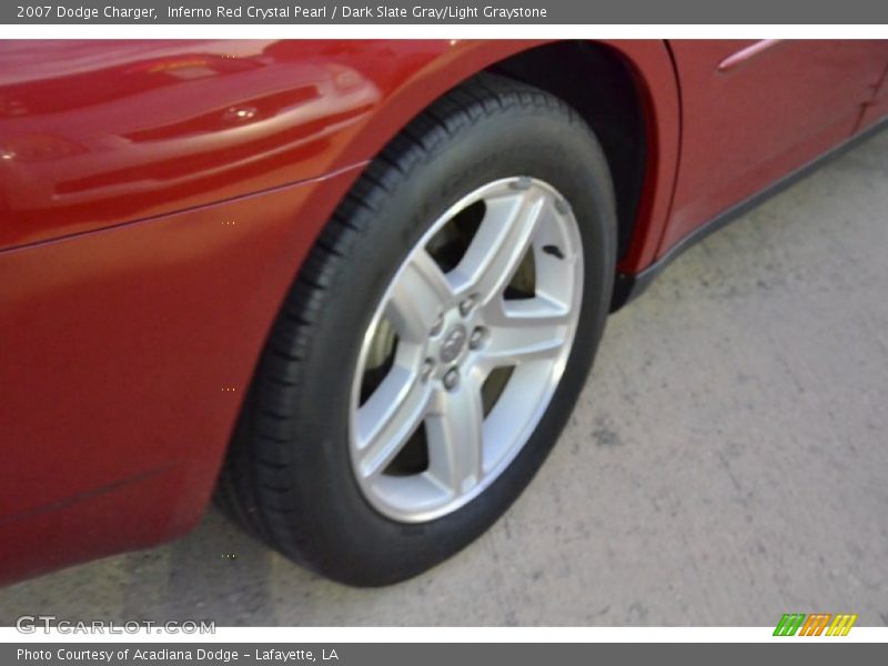 Inferno Red Crystal Pearl / Dark Slate Gray/Light Graystone 2007 Dodge Charger