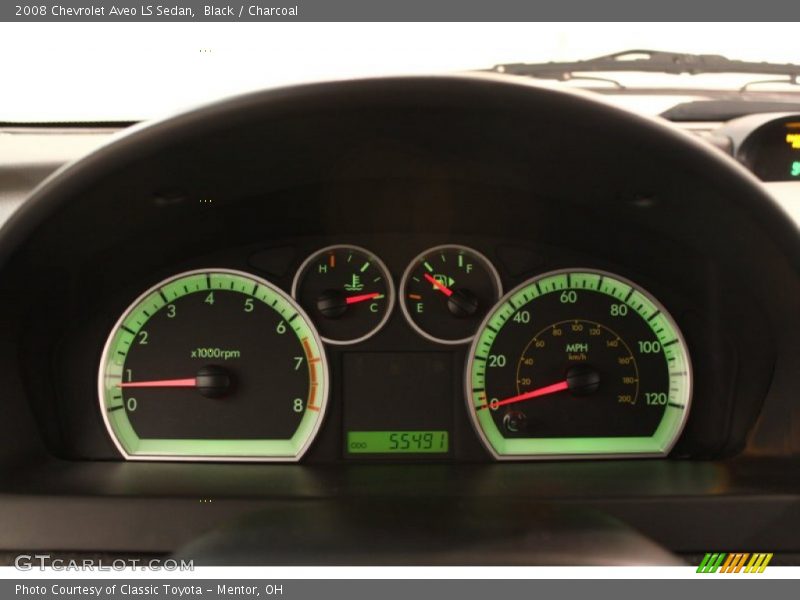 Black / Charcoal 2008 Chevrolet Aveo LS Sedan