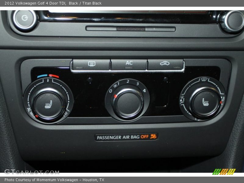 Black / Titan Black 2012 Volkswagen Golf 4 Door TDI