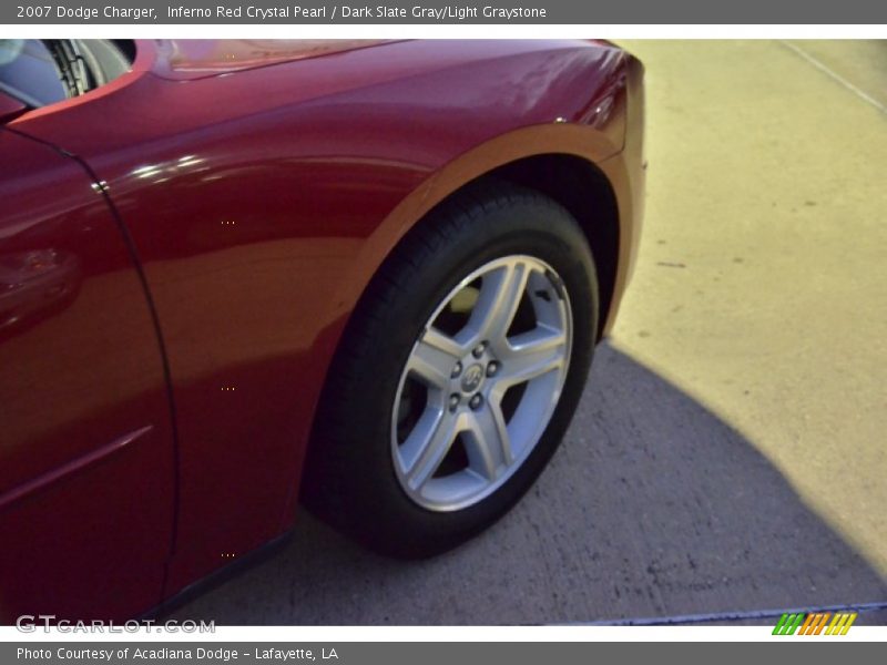 Inferno Red Crystal Pearl / Dark Slate Gray/Light Graystone 2007 Dodge Charger