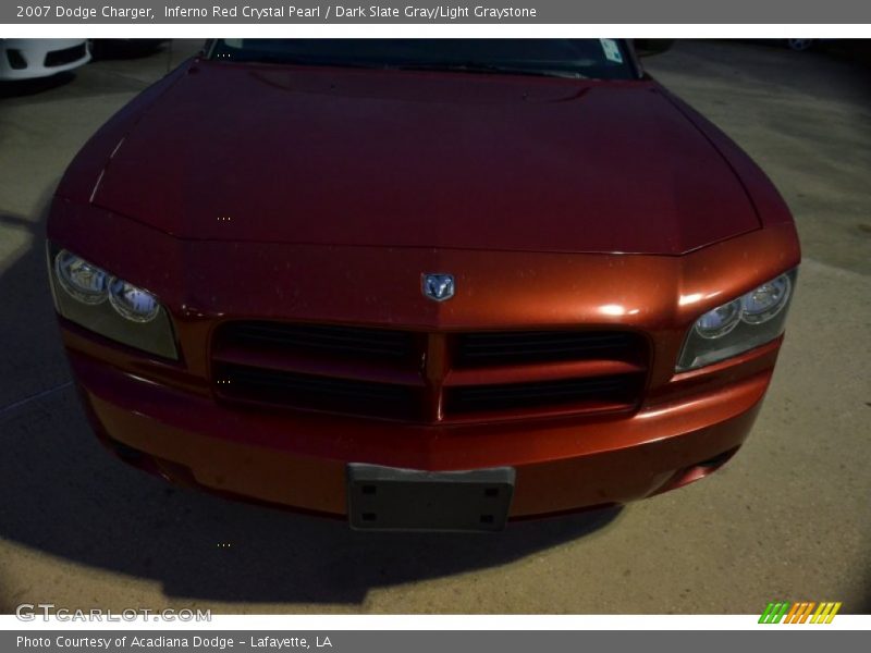 Inferno Red Crystal Pearl / Dark Slate Gray/Light Graystone 2007 Dodge Charger
