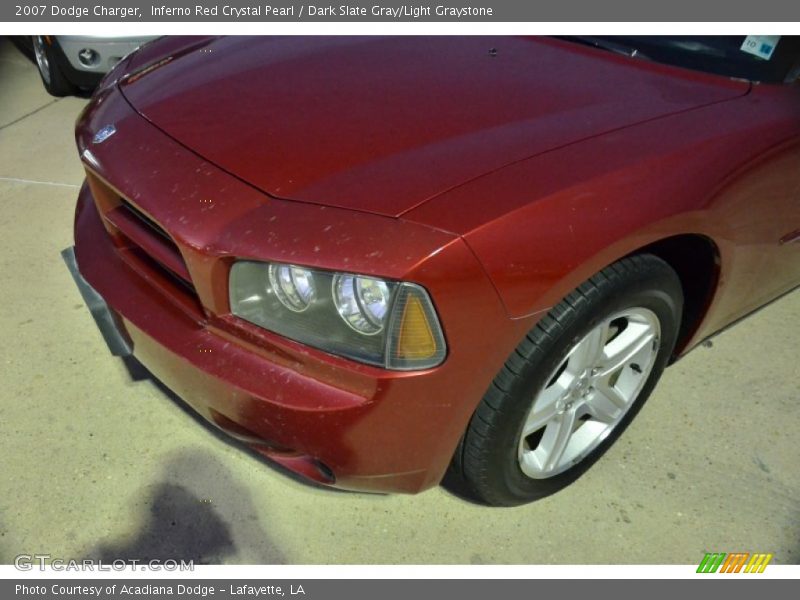 Inferno Red Crystal Pearl / Dark Slate Gray/Light Graystone 2007 Dodge Charger