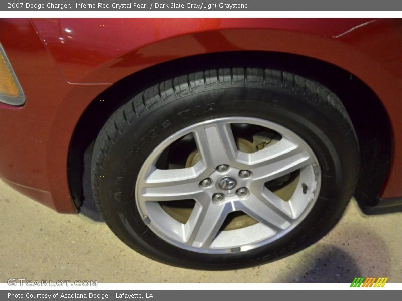 Inferno Red Crystal Pearl / Dark Slate Gray/Light Graystone 2007 Dodge Charger