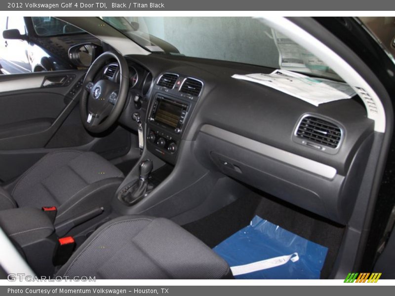 Black / Titan Black 2012 Volkswagen Golf 4 Door TDI
