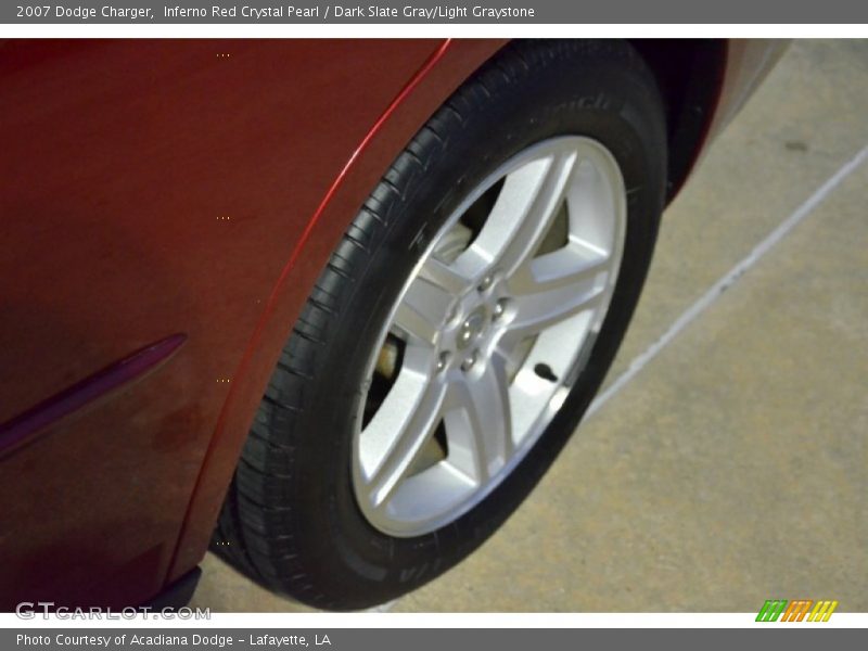 Inferno Red Crystal Pearl / Dark Slate Gray/Light Graystone 2007 Dodge Charger