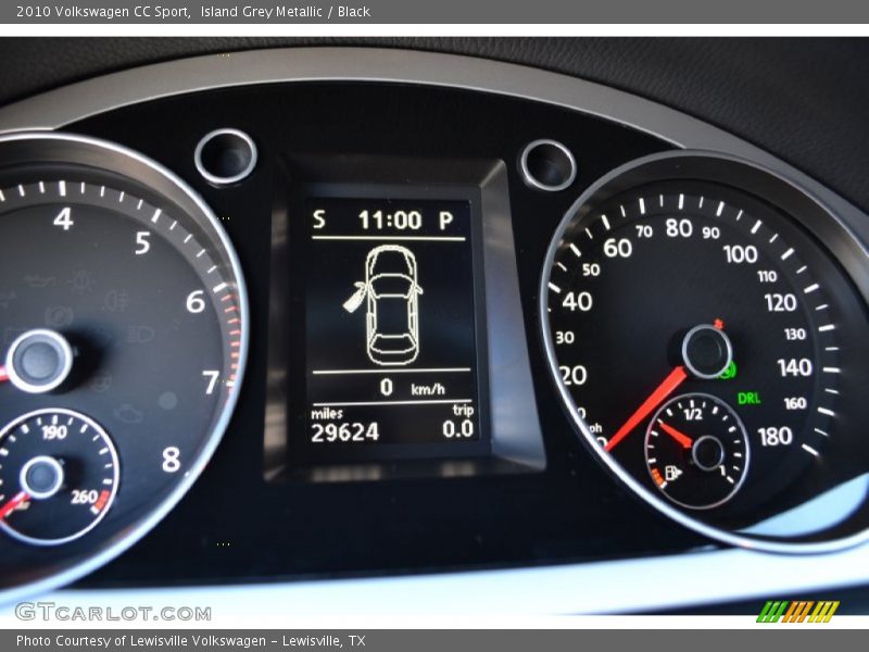Island Grey Metallic / Black 2010 Volkswagen CC Sport