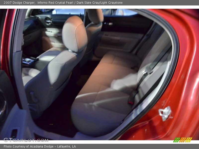 Inferno Red Crystal Pearl / Dark Slate Gray/Light Graystone 2007 Dodge Charger