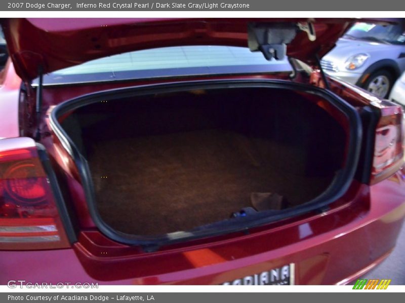 Inferno Red Crystal Pearl / Dark Slate Gray/Light Graystone 2007 Dodge Charger