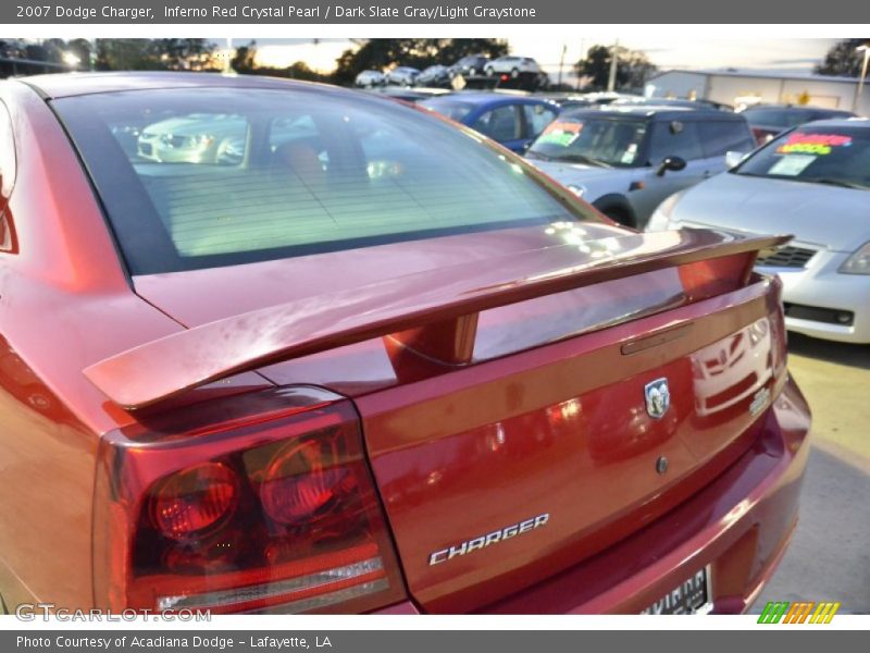 Inferno Red Crystal Pearl / Dark Slate Gray/Light Graystone 2007 Dodge Charger