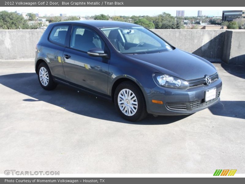 Blue Graphite Metallic / Titan Black 2012 Volkswagen Golf 2 Door