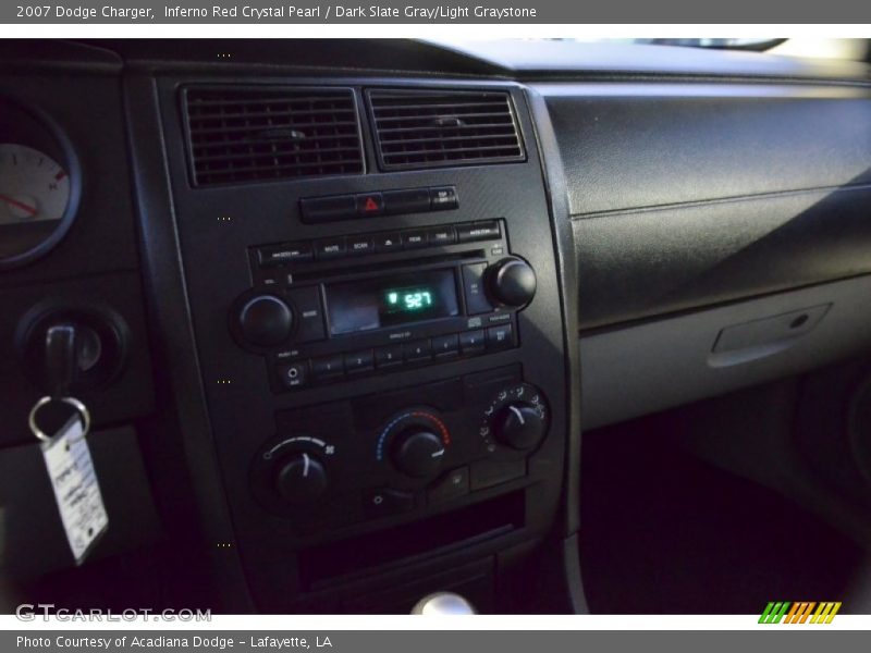 Inferno Red Crystal Pearl / Dark Slate Gray/Light Graystone 2007 Dodge Charger