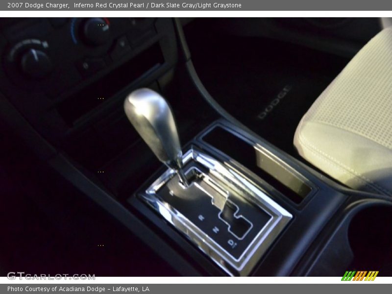 Inferno Red Crystal Pearl / Dark Slate Gray/Light Graystone 2007 Dodge Charger