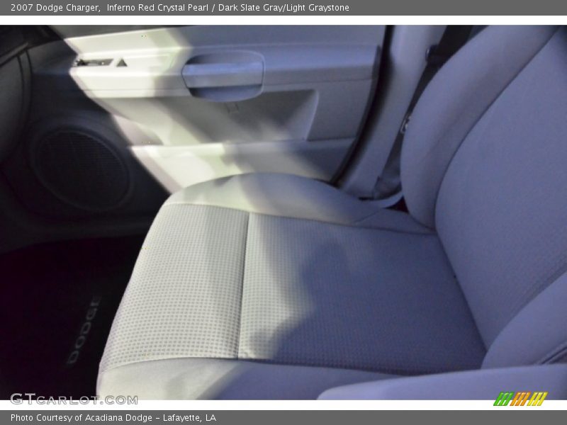 Inferno Red Crystal Pearl / Dark Slate Gray/Light Graystone 2007 Dodge Charger