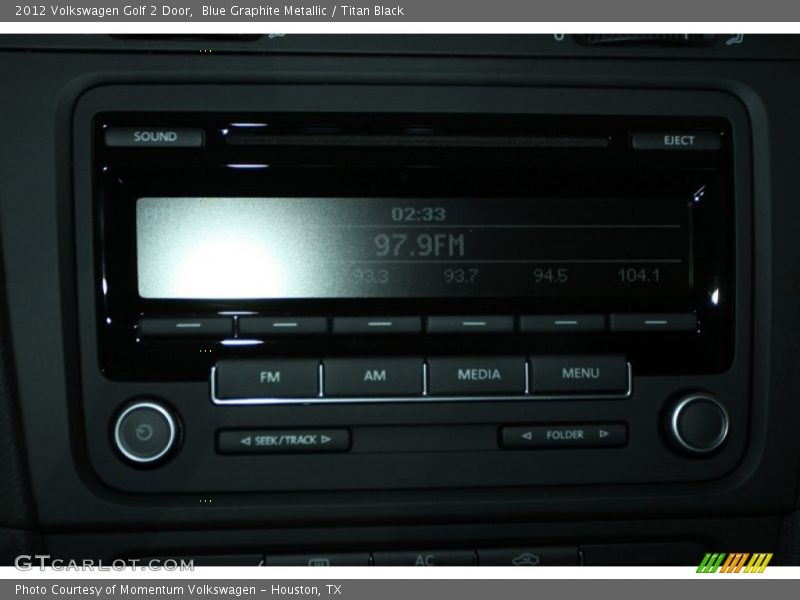 Blue Graphite Metallic / Titan Black 2012 Volkswagen Golf 2 Door