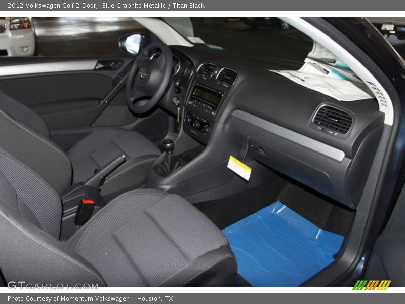 Blue Graphite Metallic / Titan Black 2012 Volkswagen Golf 2 Door