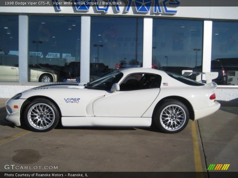 Viper White w/Blue Stripes / Black/Black 1998 Dodge Viper GTS-R