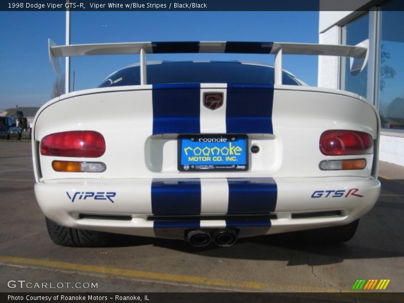 Viper White w/Blue Stripes / Black/Black 1998 Dodge Viper GTS-R