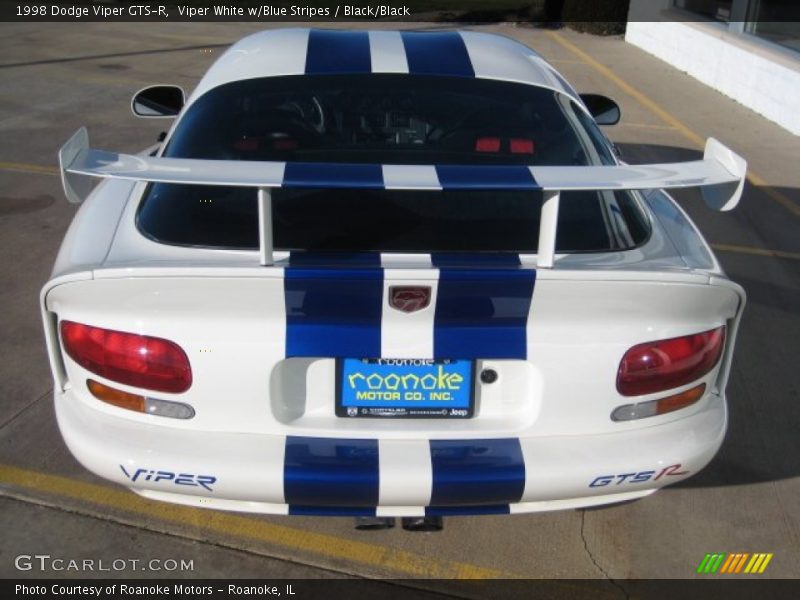 Viper White w/Blue Stripes / Black/Black 1998 Dodge Viper GTS-R