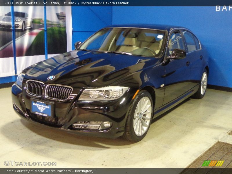 Jet Black / Oyster/Black Dakota Leather 2011 BMW 3 Series 335d Sedan