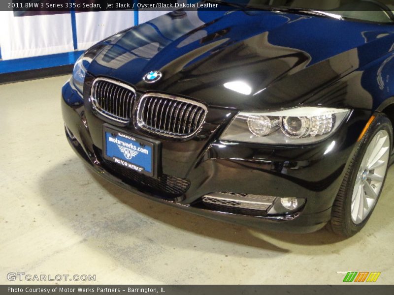 Jet Black / Oyster/Black Dakota Leather 2011 BMW 3 Series 335d Sedan