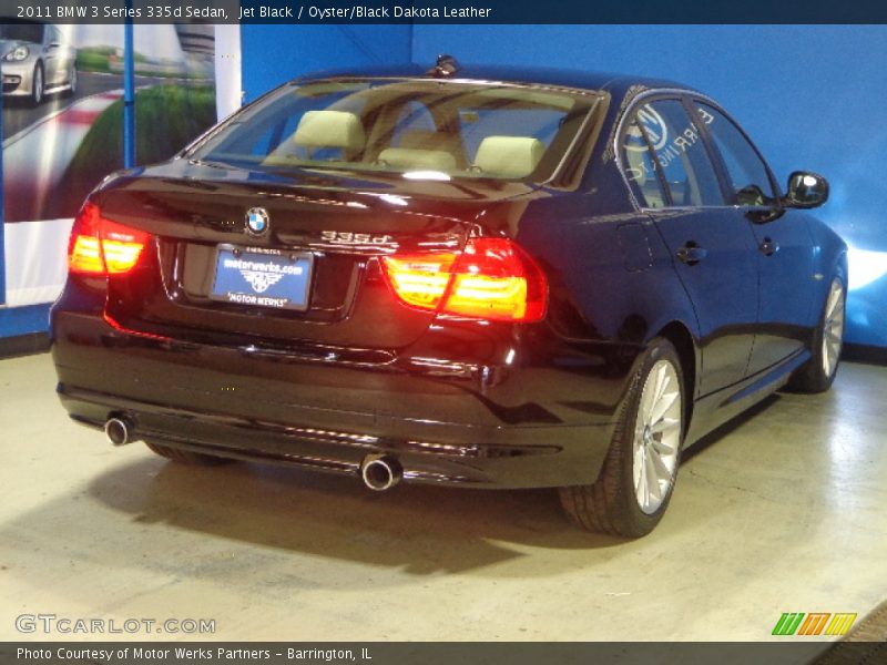 Jet Black / Oyster/Black Dakota Leather 2011 BMW 3 Series 335d Sedan