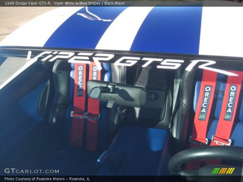 Viper White w/Blue Stripes / Black/Black 1998 Dodge Viper GTS-R
