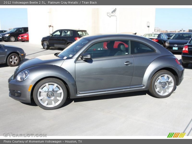 Platinum Gray Metallic / Titan Black 2012 Volkswagen Beetle 2.5L
