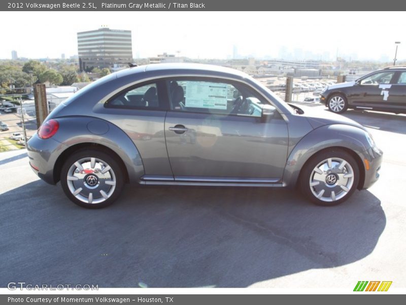 Platinum Gray Metallic / Titan Black 2012 Volkswagen Beetle 2.5L