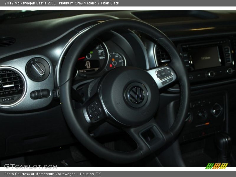 Platinum Gray Metallic / Titan Black 2012 Volkswagen Beetle 2.5L