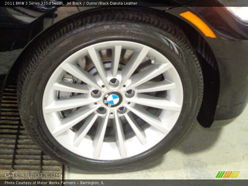 Jet Black / Oyster/Black Dakota Leather 2011 BMW 3 Series 335d Sedan