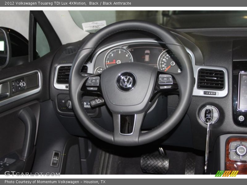 Black / Black Anthracite 2012 Volkswagen Touareg TDI Lux 4XMotion